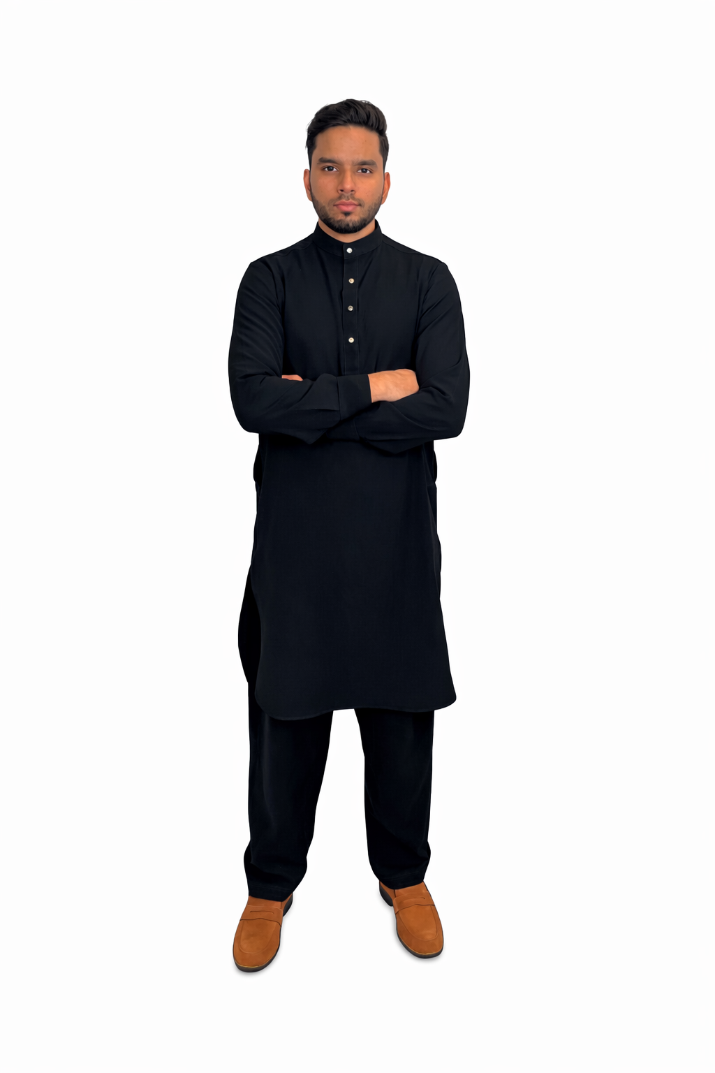 Black Luxury Wrinkle Resistant Kameez Shalwar