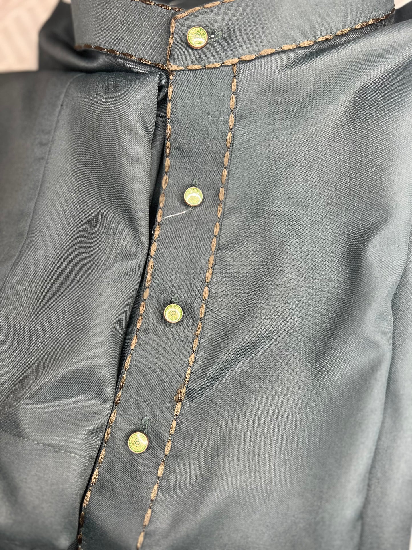 Hunter Green Formal Shalwar Kameez