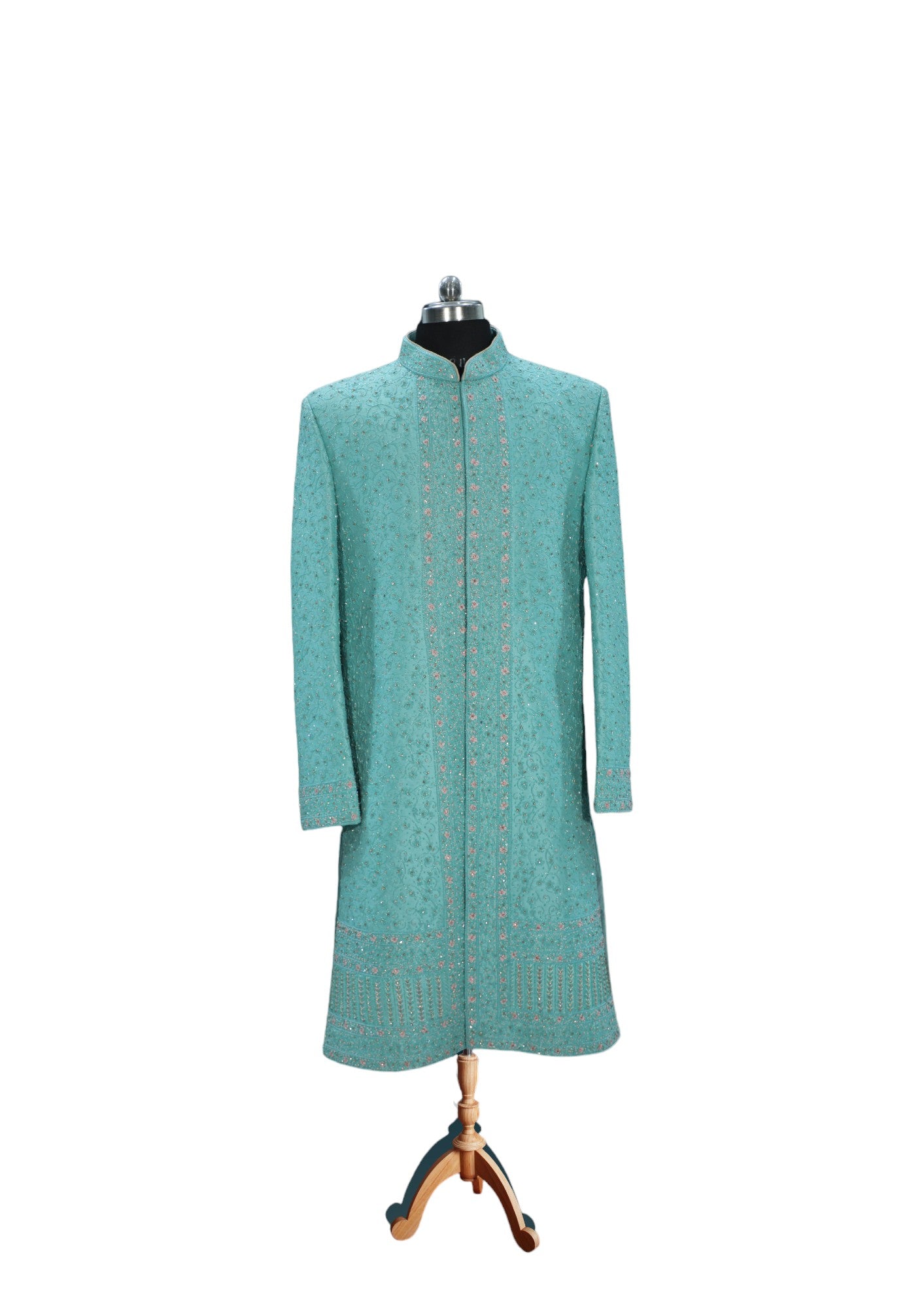 Maharajas Blue Designer Sherwani