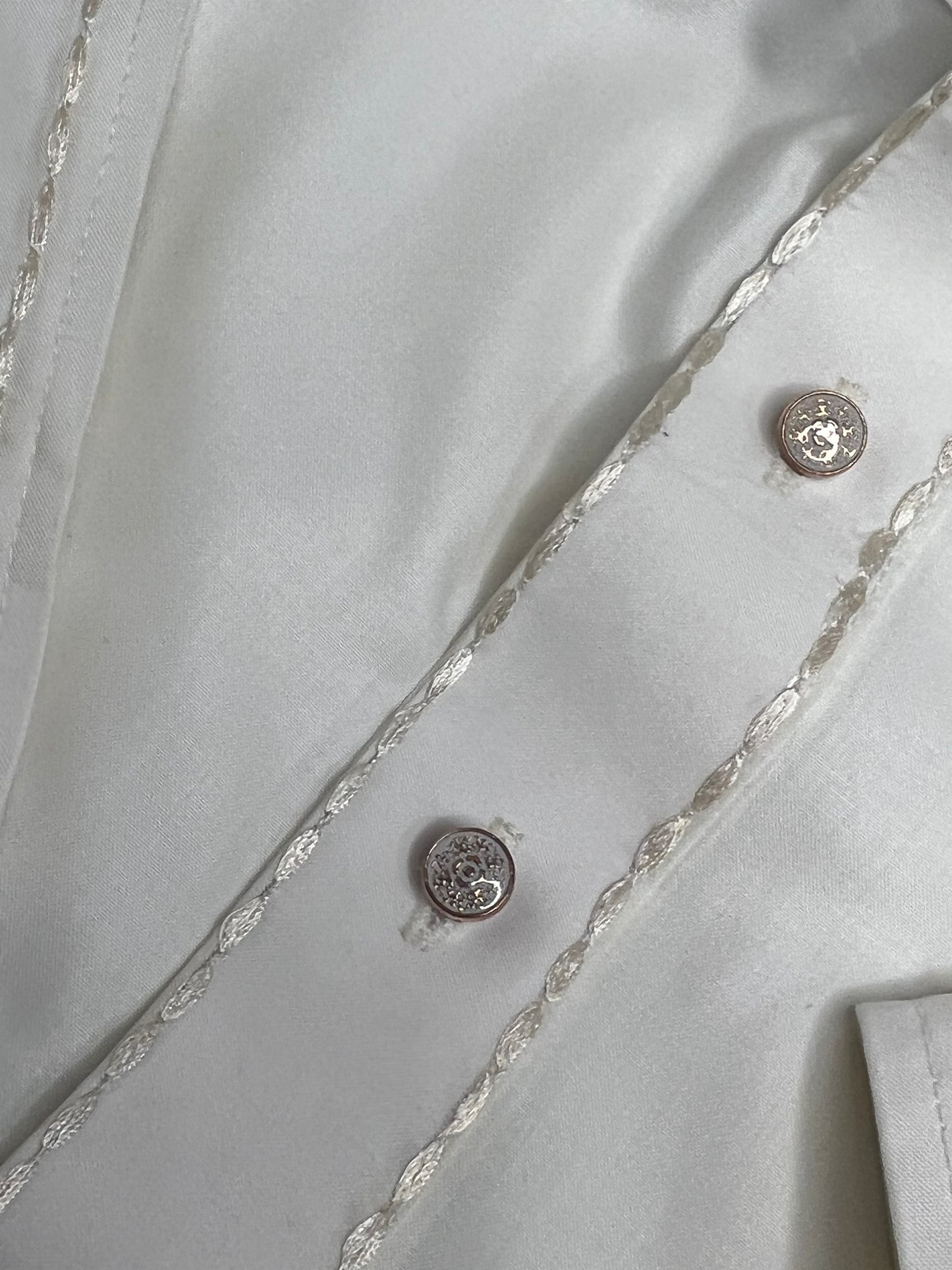 Off White Pathani Shalwar Kameez