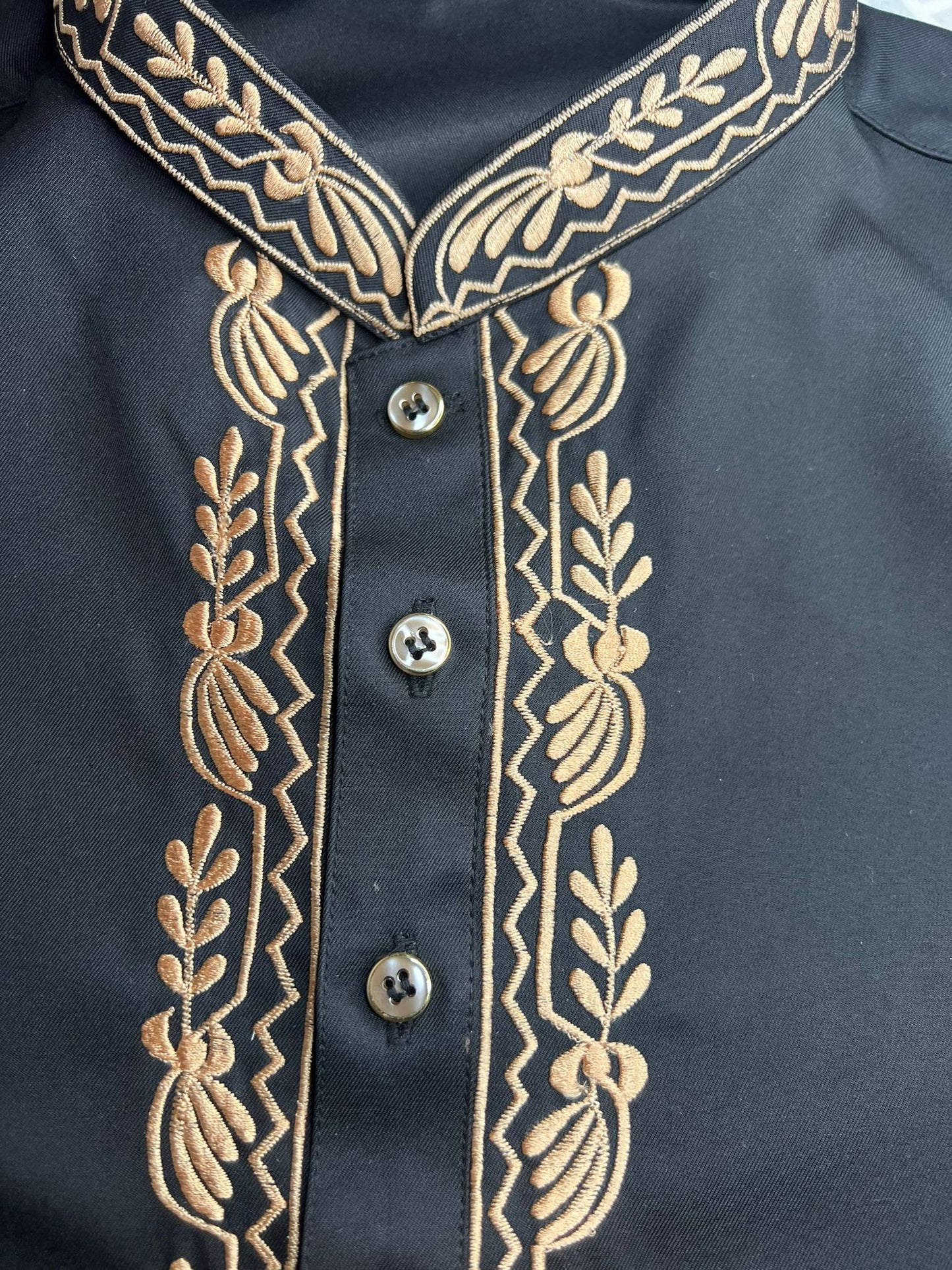 Maharajas Custom Gold Collar Shalwar Kameez