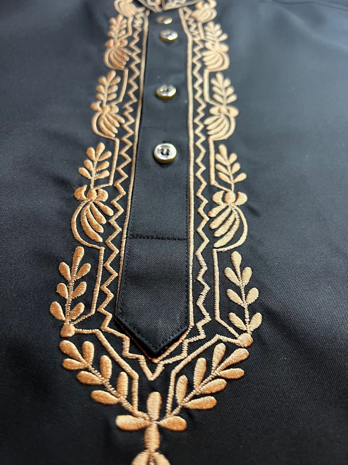 Maharajas Custom Gold Collar Shalwar Kameez