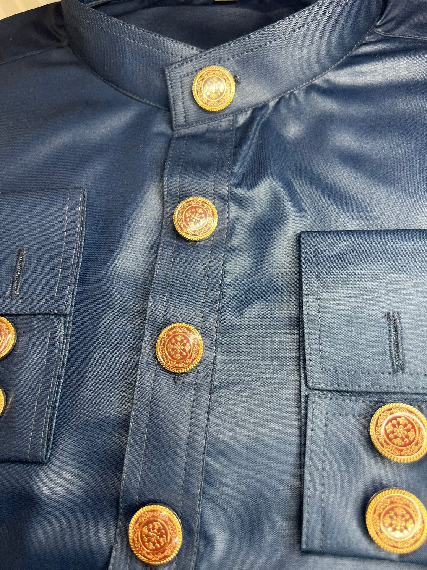 Maharajas Designer Blue Shalwar Kameez