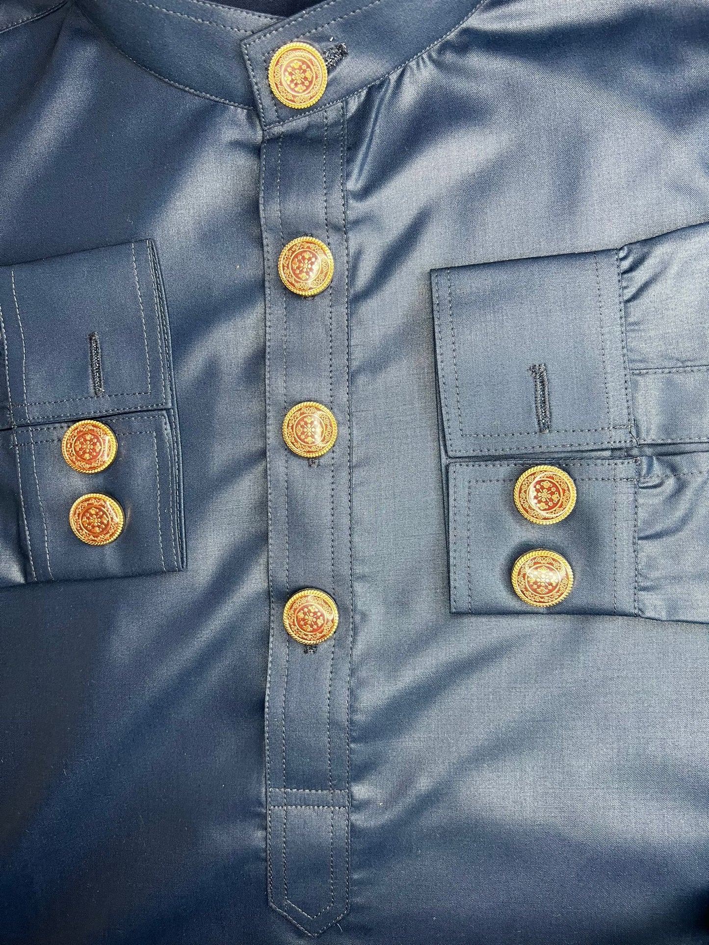 Maharajas Designer Blue Shalwar Kameez