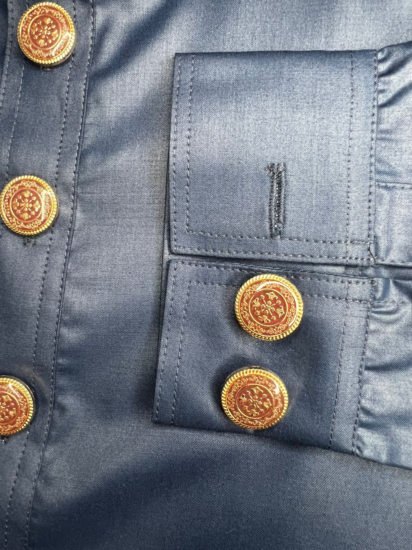 Maharajas Designer Blue Shalwar Kameez