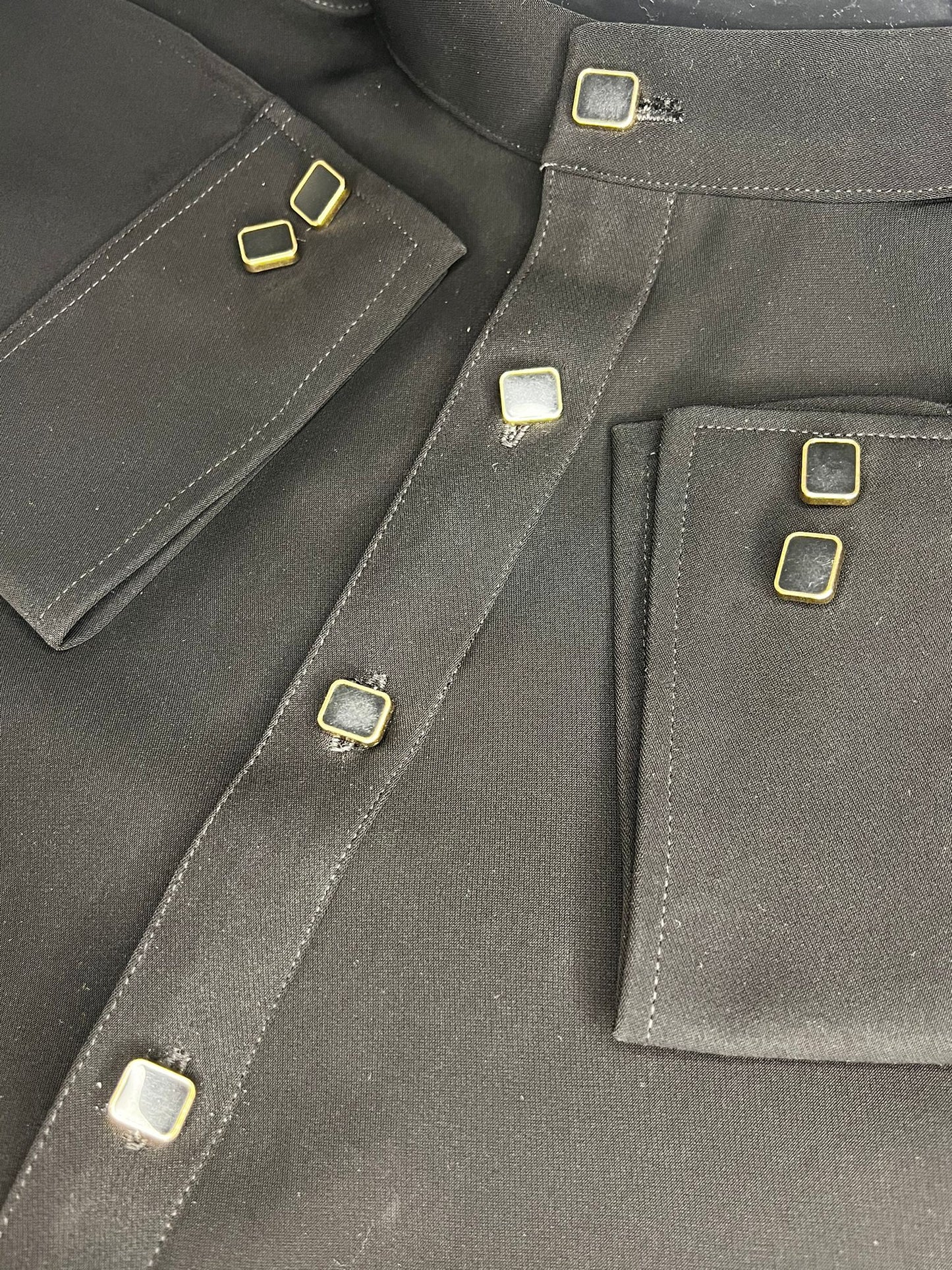 Black Luxury Fabric Designer Wrinkle Free Shalwar Kameez