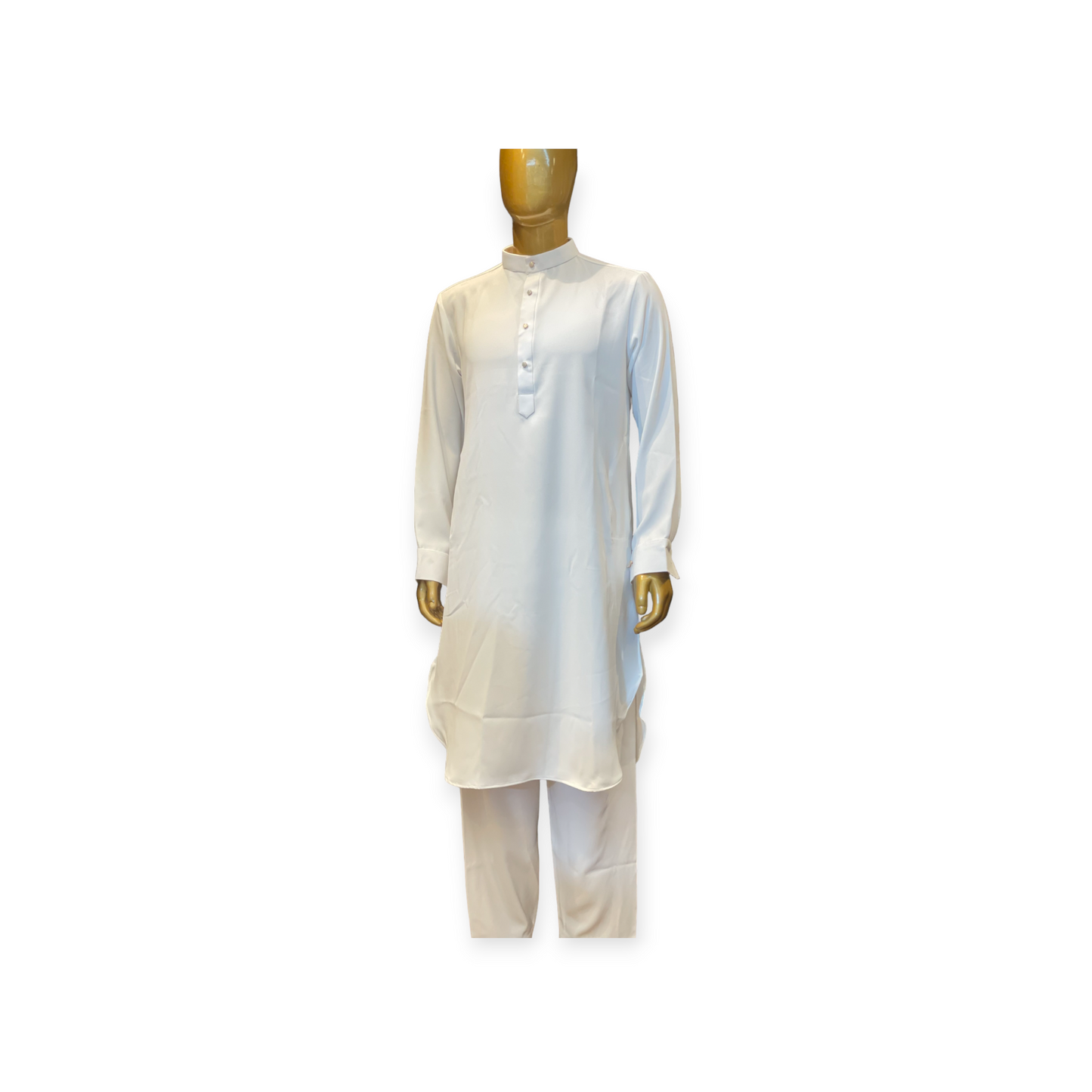 White Luxury Fabric Designer Shalwar Kameez