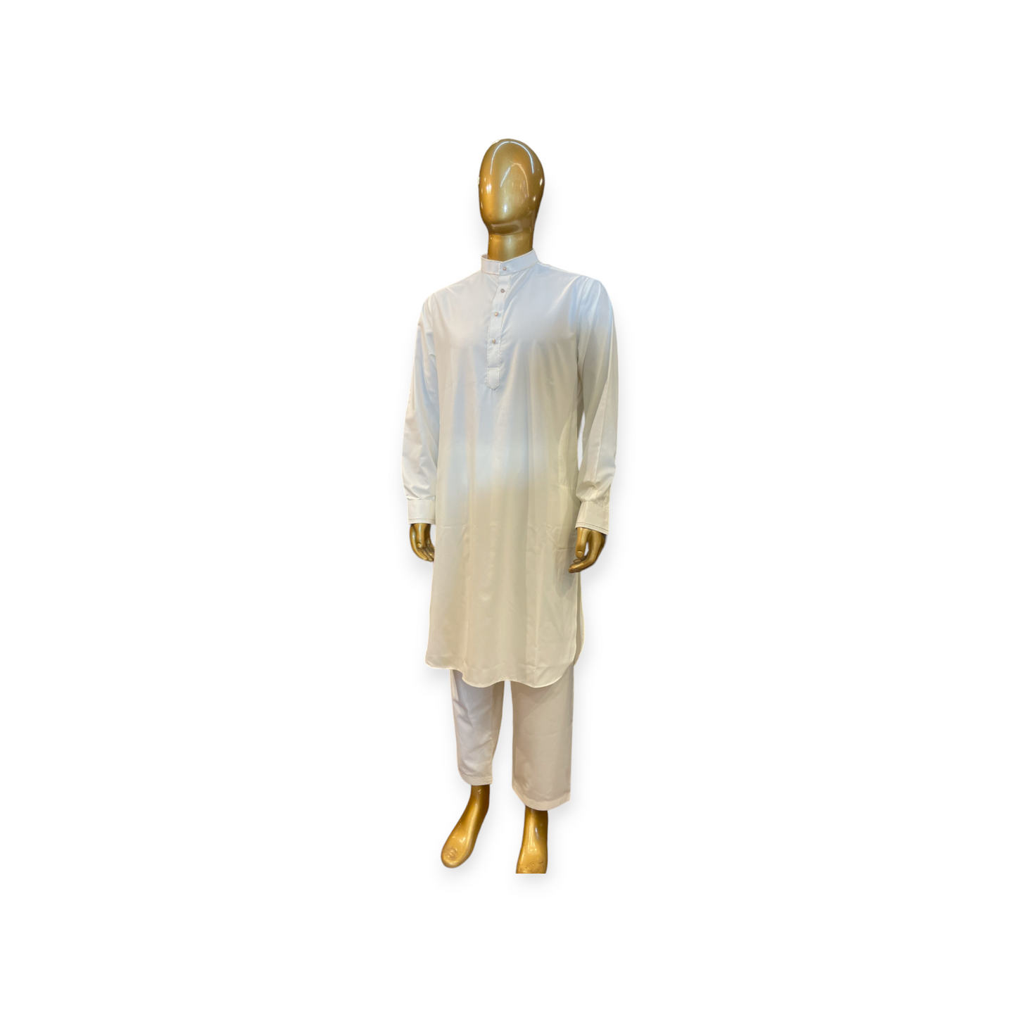 Off White Pathani Shalwar Kameez