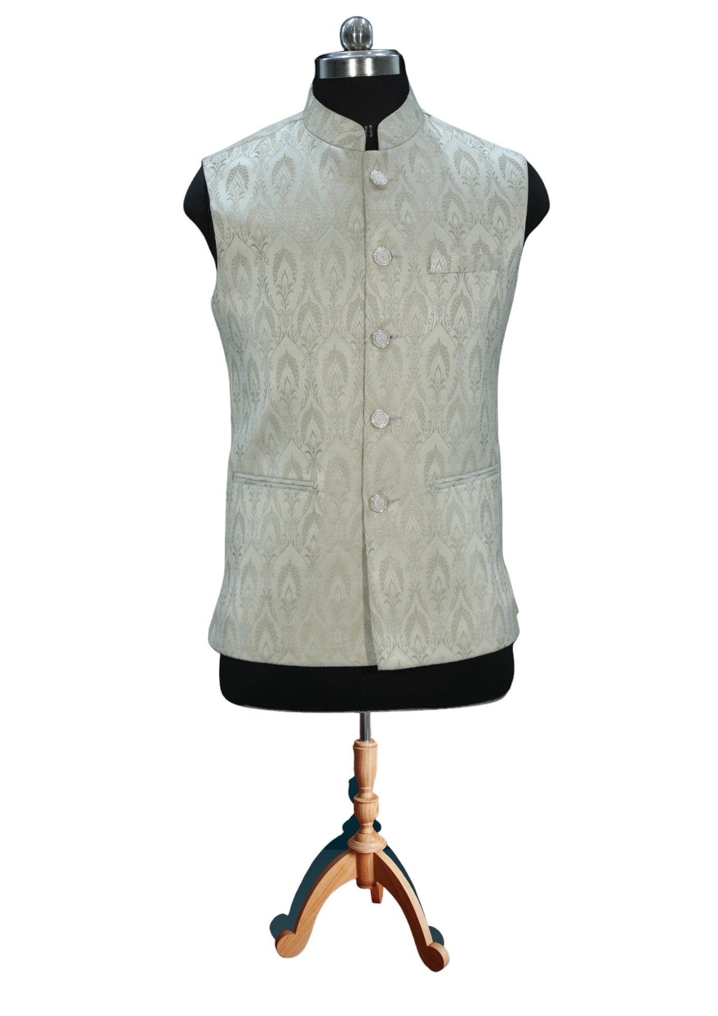 Maharajas Off White Designer Sadri